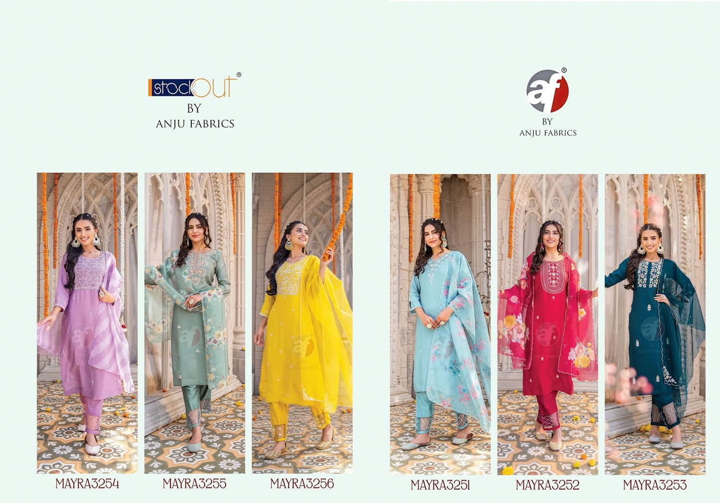 Mayra Vol 3 Af Viscose Modal Readymade Pant Style Suits