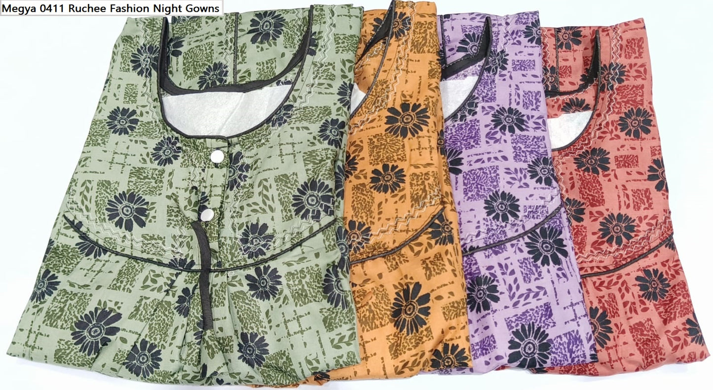 Megya 0411 Ruchee Fashion Night Gowns