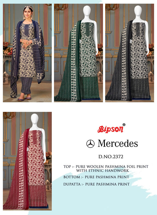 Mercedes-2372 Bipson Prints Woolen Pashmina Suits