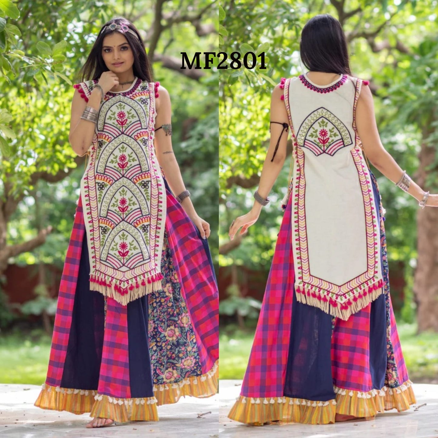 Mf 2800-2806 Msm Kurti Skirt Set