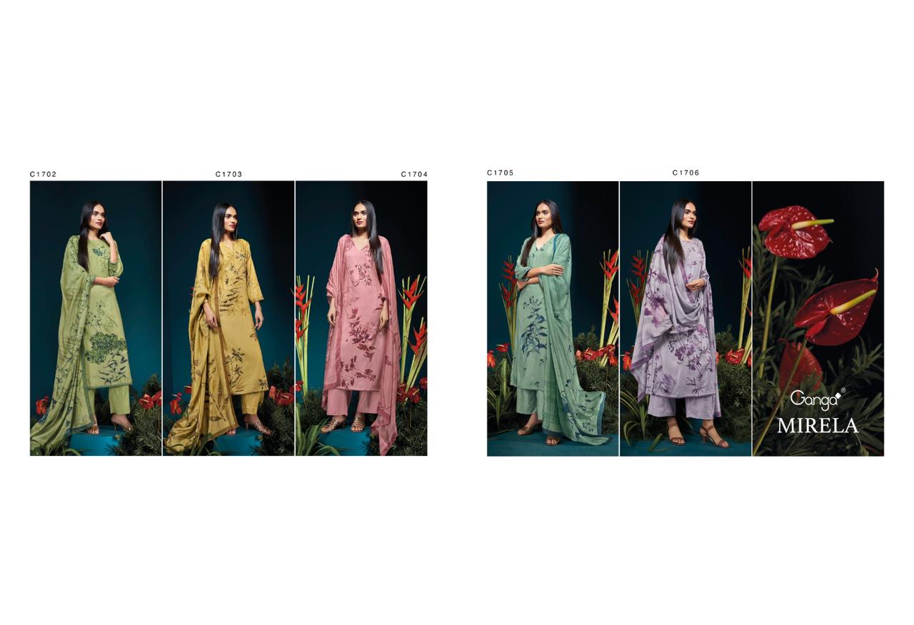 Mirela Ganga Pashmina Suits