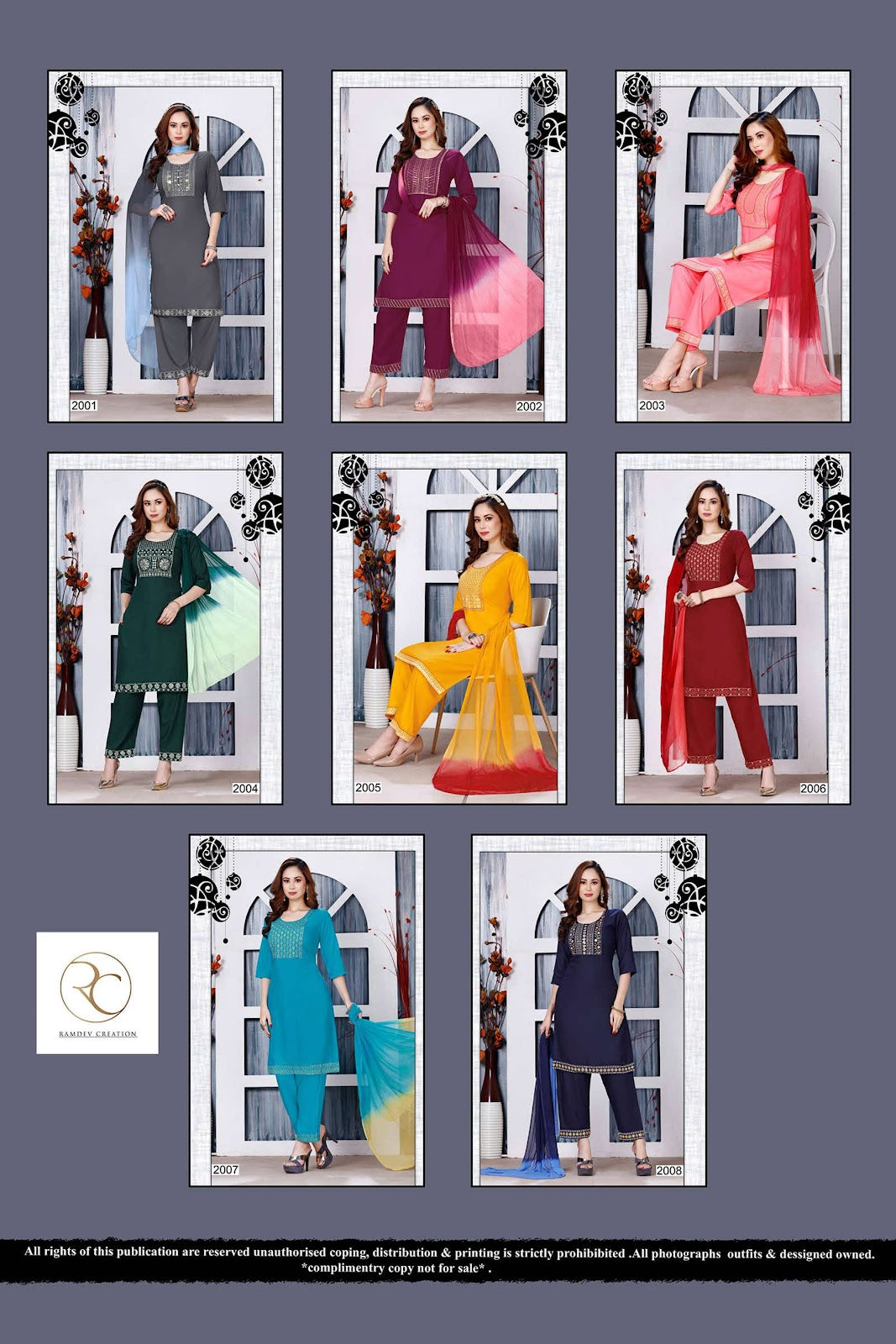 Mirza Vol 1 Ramdev Creation Rayon 14Kg Readymade Pant Style Suits