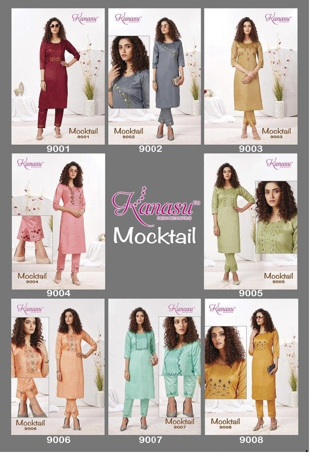 Mocktail Kanasu Silk Co Ord Set