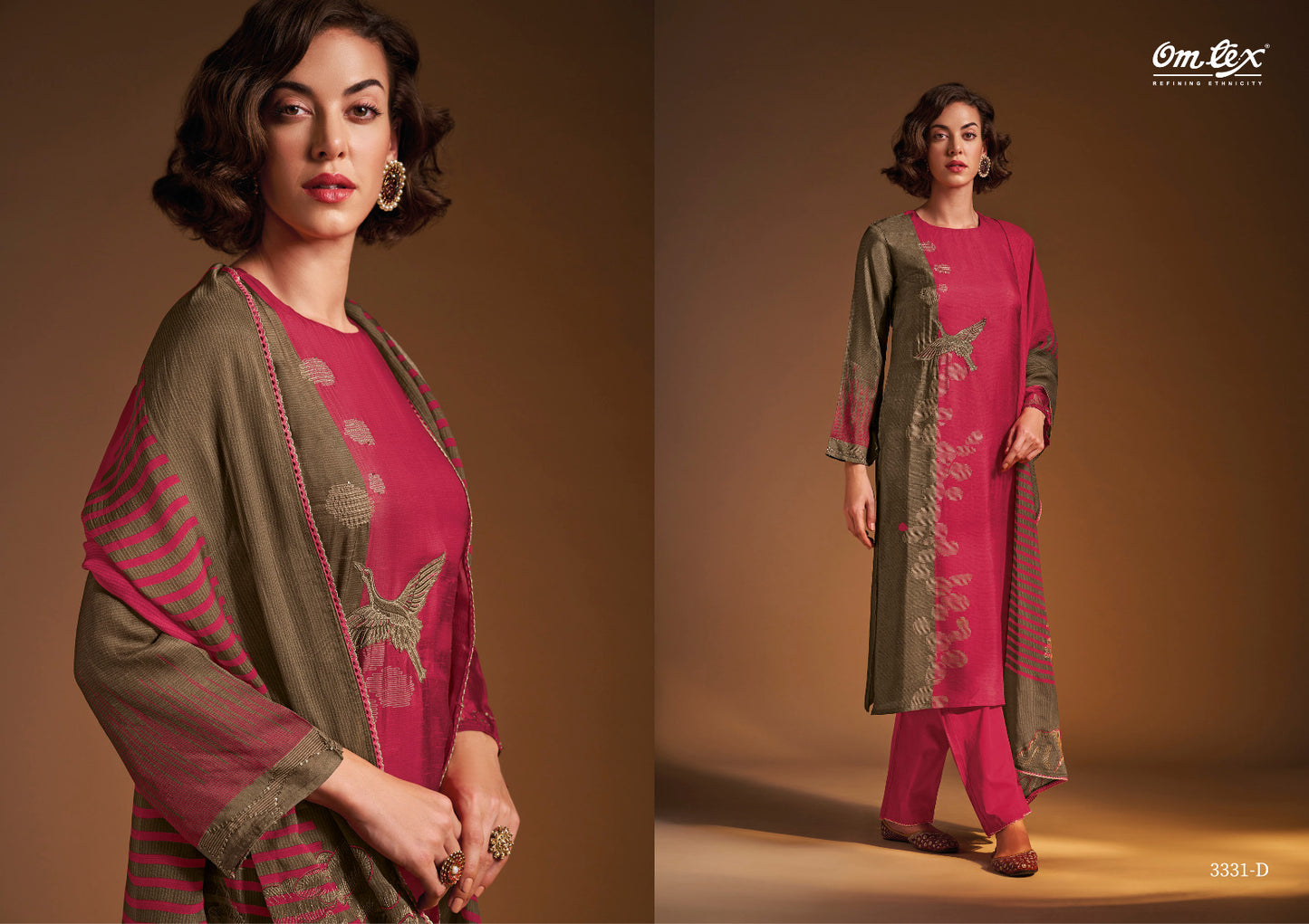 Moh Omtex Russian Silk Pant Style Suits