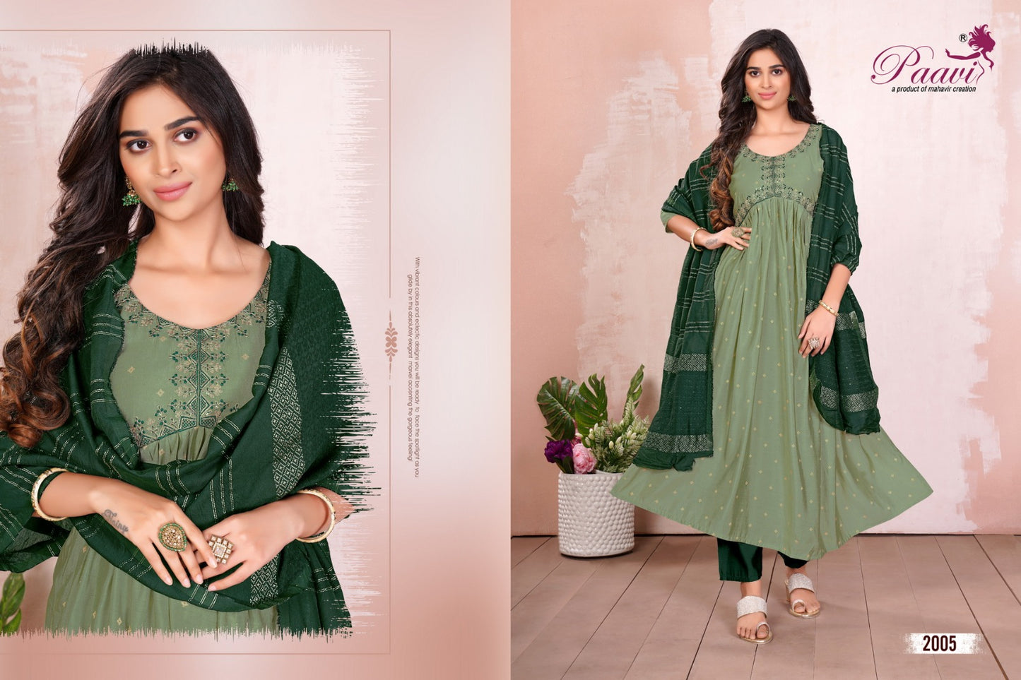 Mohini Paavi Modal Readymade Pant Style Suits