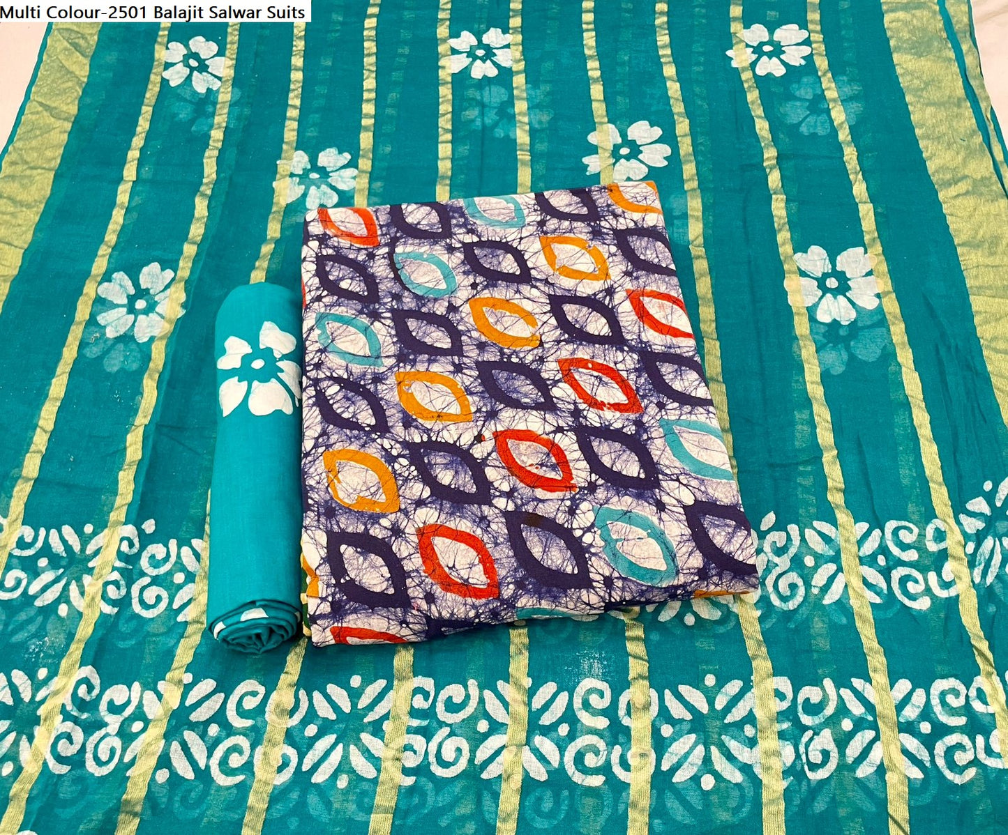 Multi Colour-2501 Balajit Cotton Salwar Suits