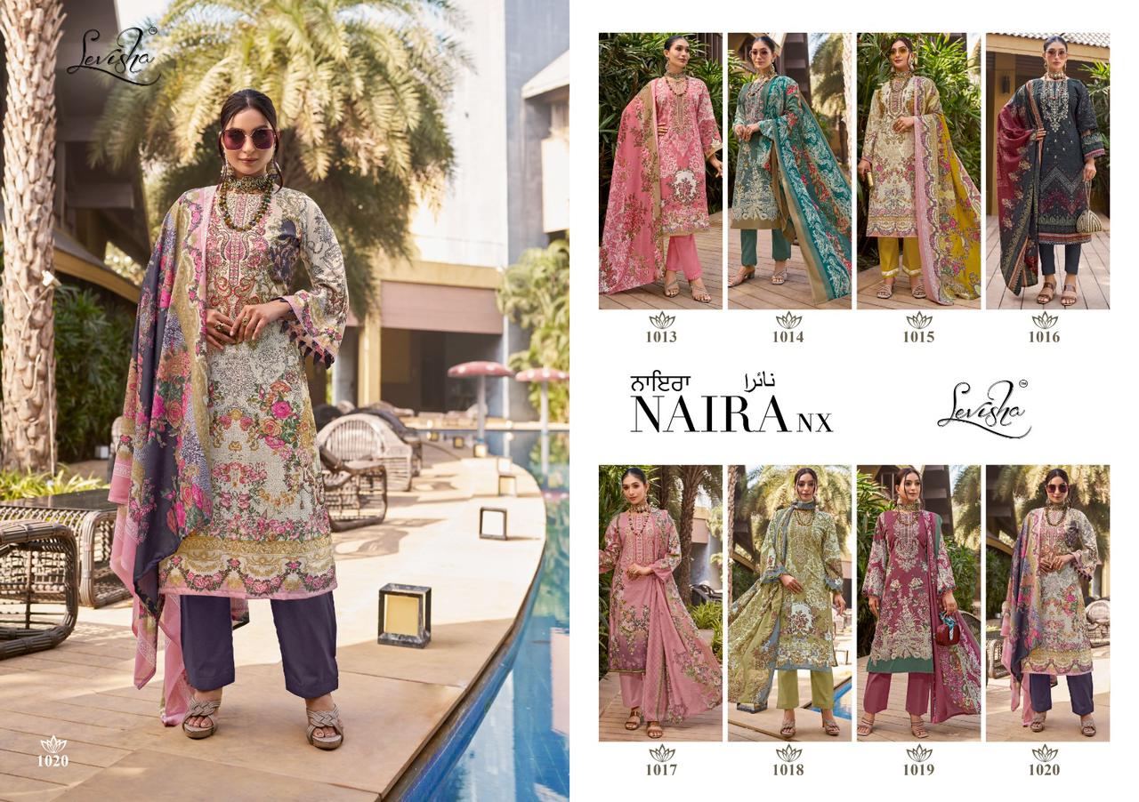 Naira Nx Levisha Cambric Cotton Karachi Salwar Suits