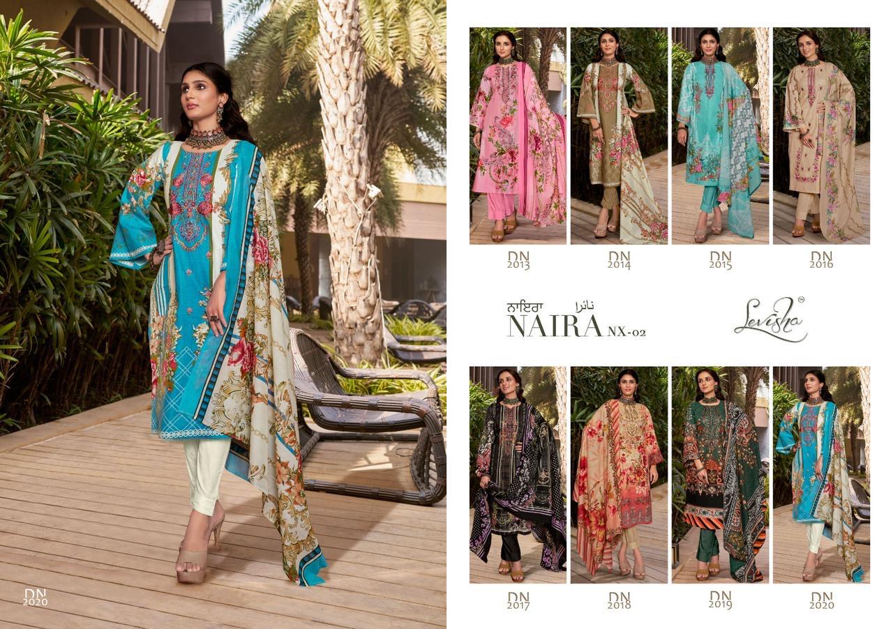 Naira Nx Vol 2 Levisha Cambric Cotton Karachi Salwar Suits