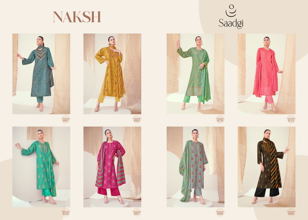 Naksh Saadgi Pashmina Suits