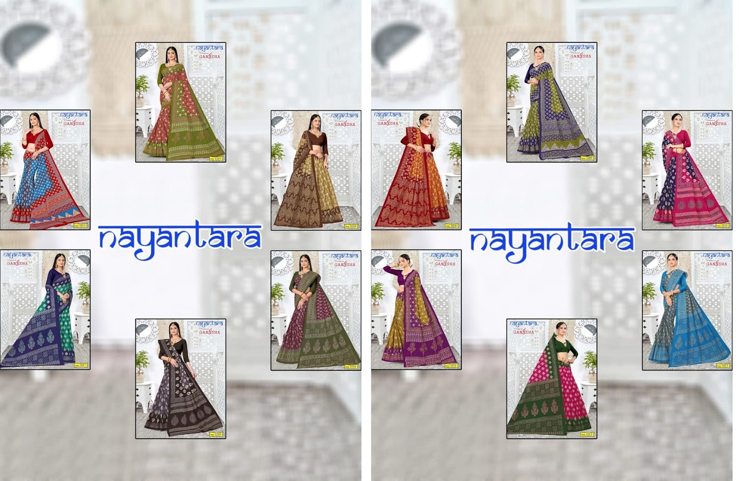 Nayantara Ganesha Cotton Sarees