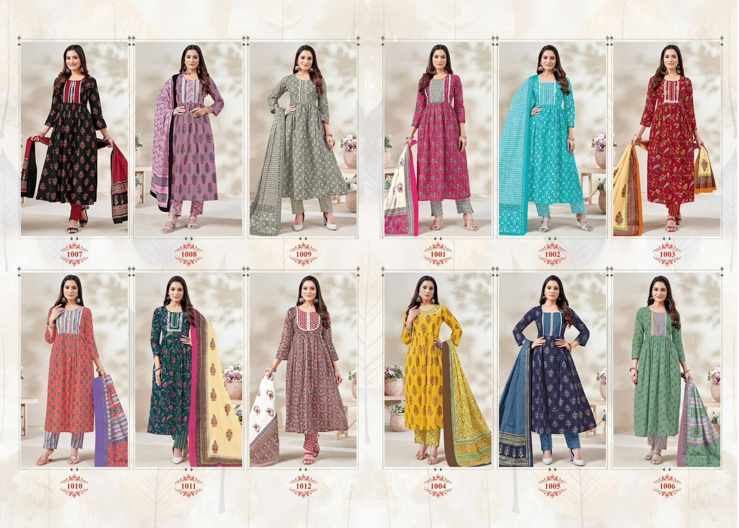 Nayraa Vol 1 Balaji Cotton Readymade Pant Style Suits
