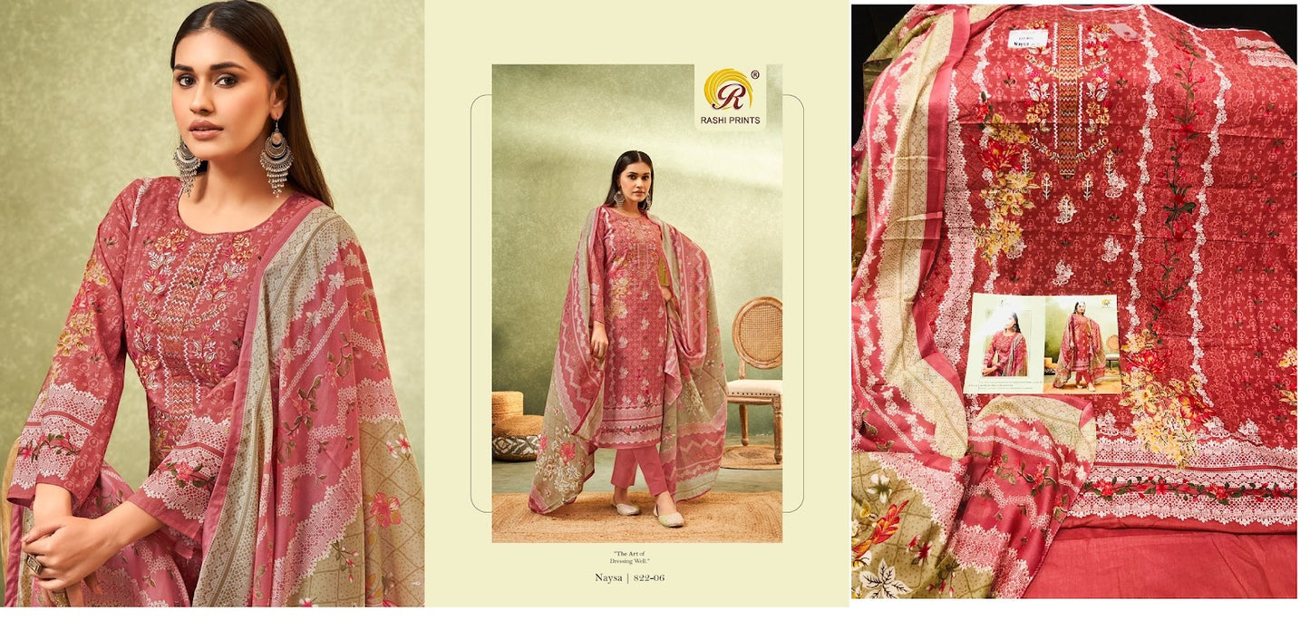 Naysa Vol 22 Rashi Prints Cambric Cotton Karachi Salwar Suits