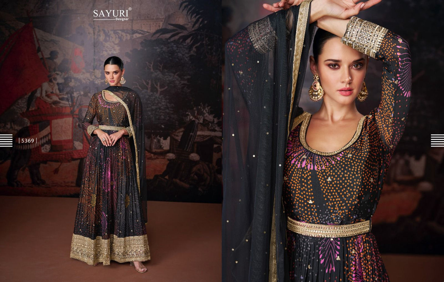 Nazraana Sayuri Georgette Readymade Pant Style Suits