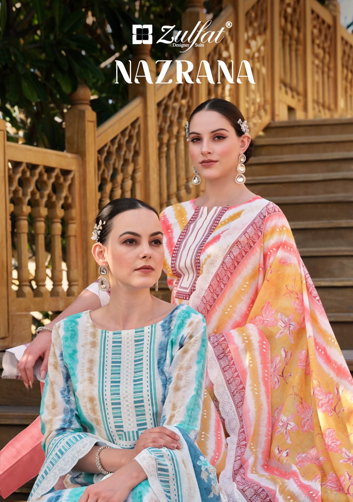 Nazrana Zulfat Designer Cotton Karachi Salwar Suits