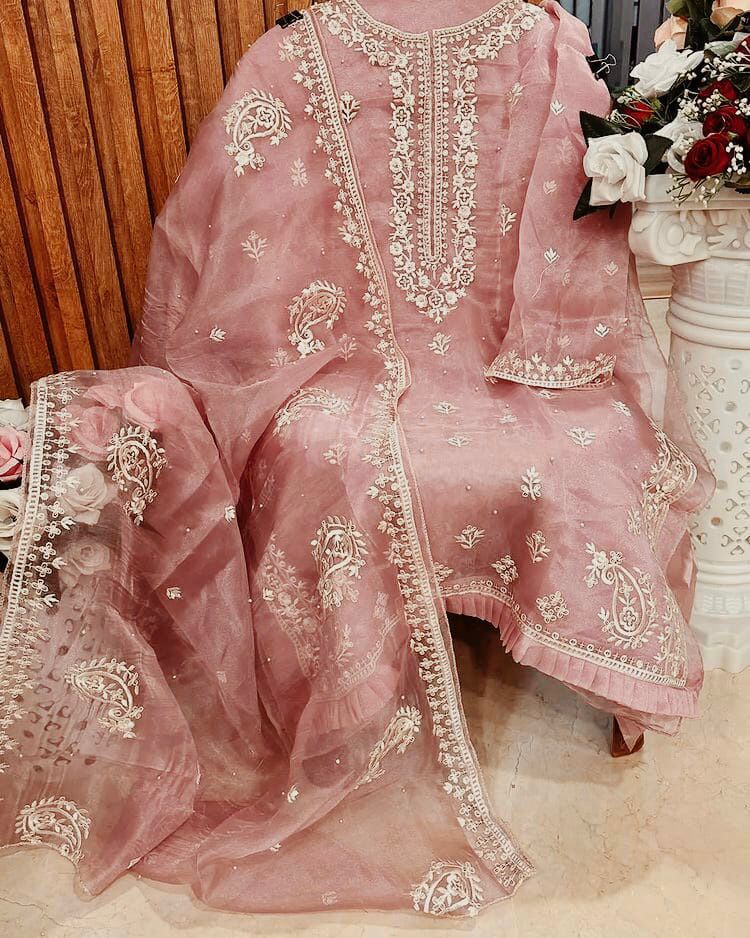 New 111 Johra Tex Organza Pakistani Salwar Suits