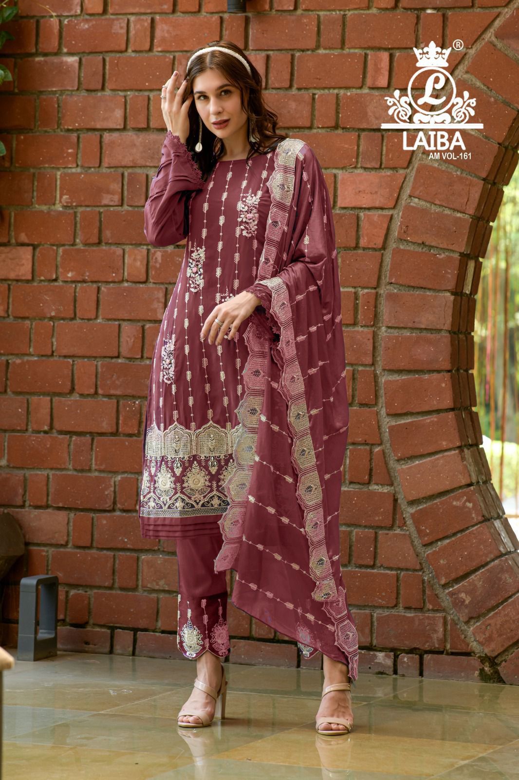 New 161 Laiba Georgette Pakistani Readymade Suits