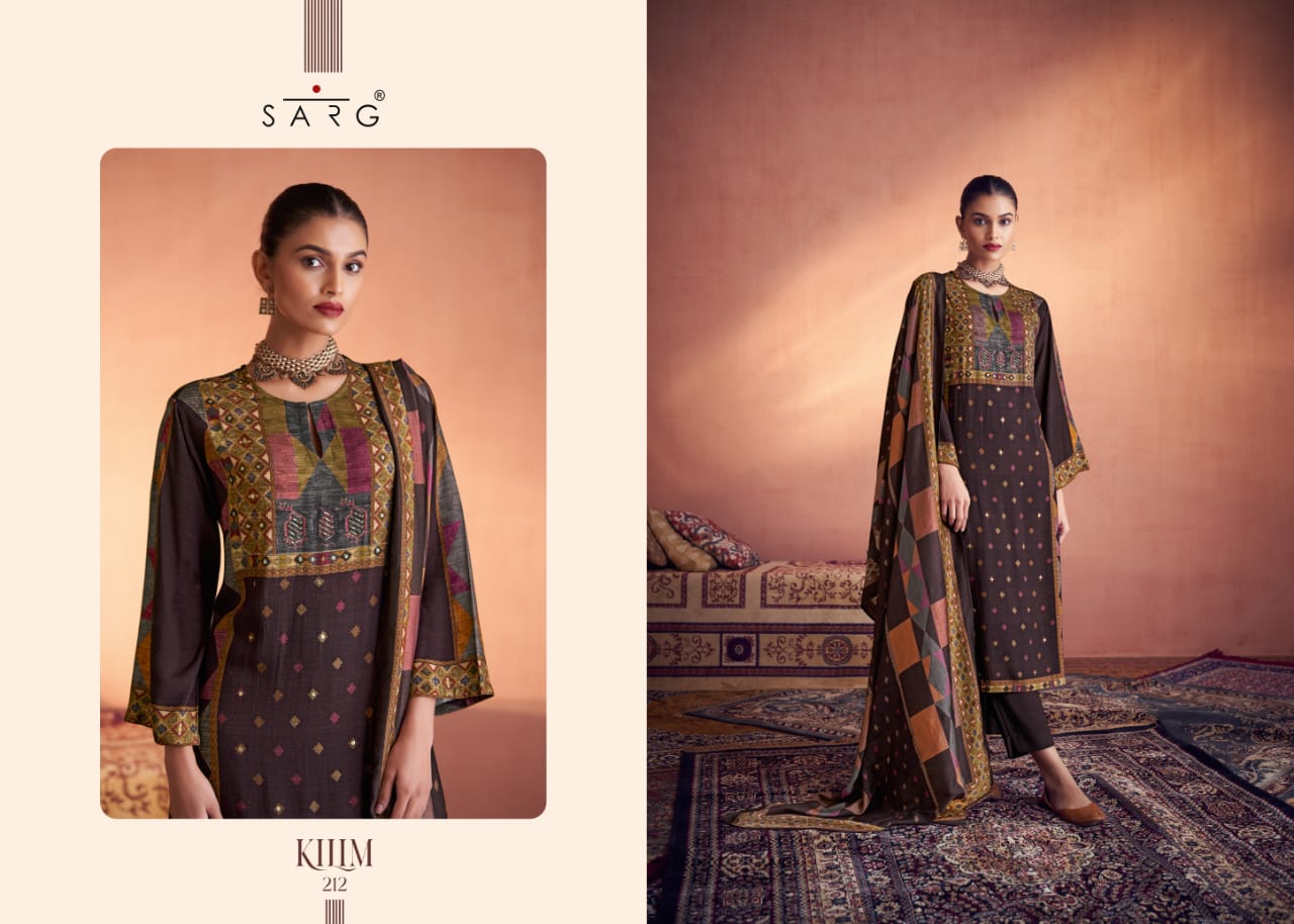 New Kilim Sarg Muslin Pant Style Suits