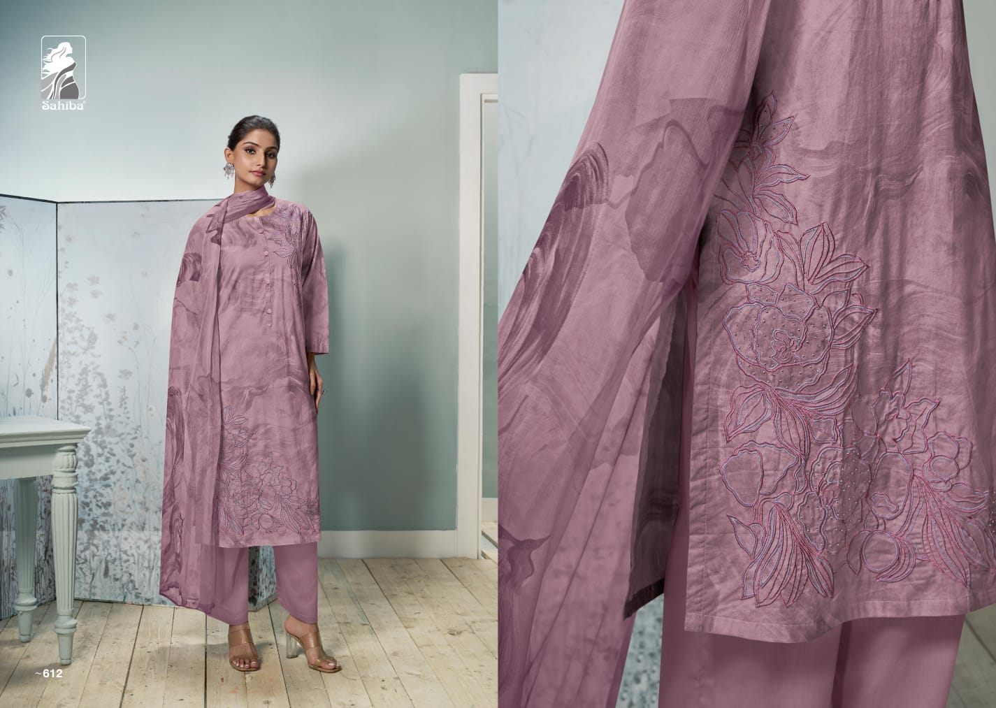 Nilgiri Sahiba Cotton Lawn Pant Style Suits