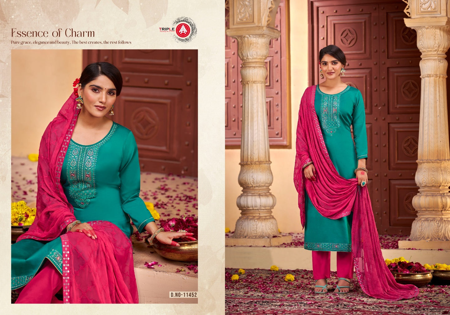 Noopur Triple Aaa Jaam Cotton Pant Style Suits
