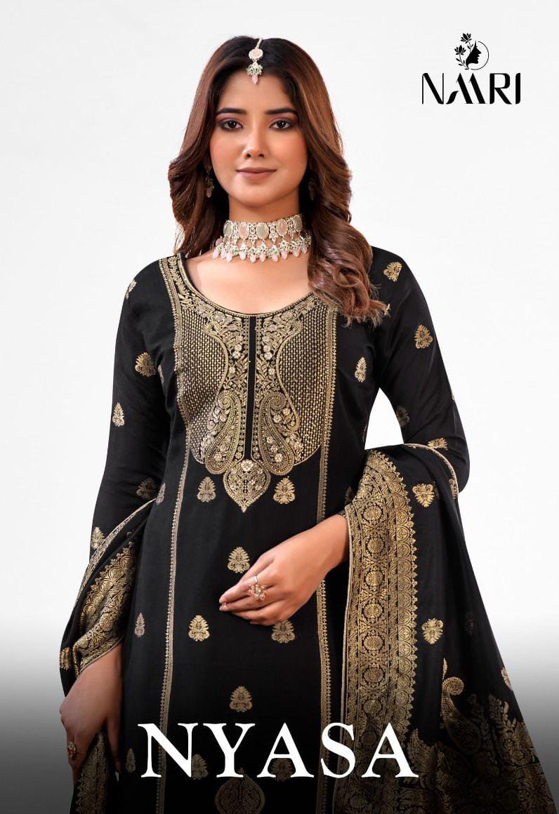 Nyasa Naari Pure Muslin Plazzo Style Suits