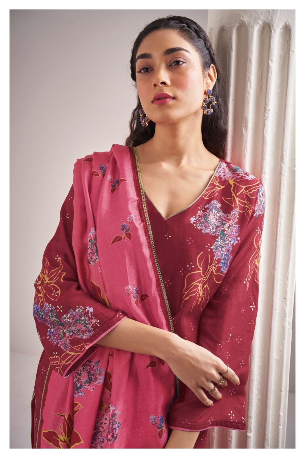 Olene 2124 Ganga Silk Plazzo Style Suits