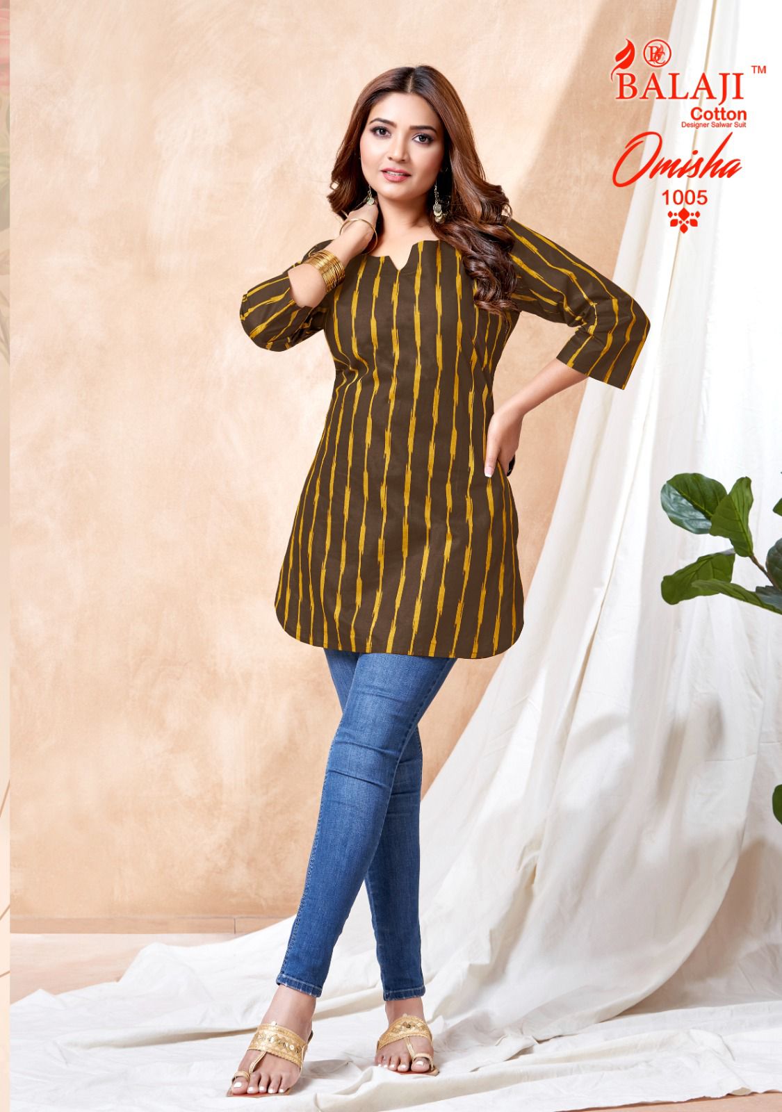 Omisha Vol 1 Balaji Cotton Short Kurtis