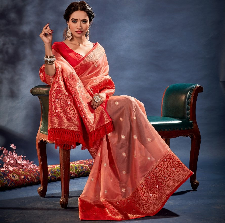 Orum Rajpath Organza Silk Sarees