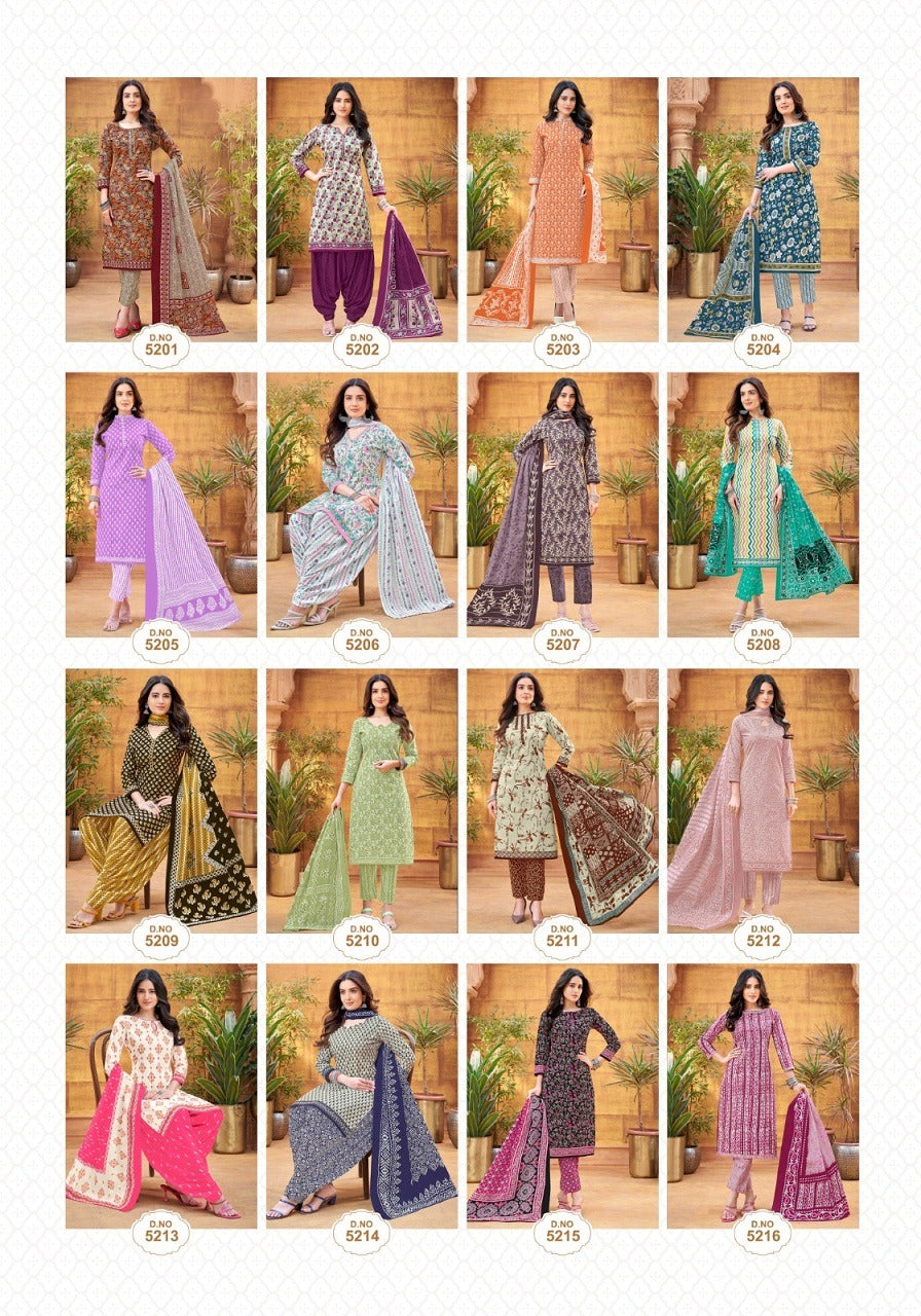 P Style Vol 52 Patidar Mills Cotton Dress Material