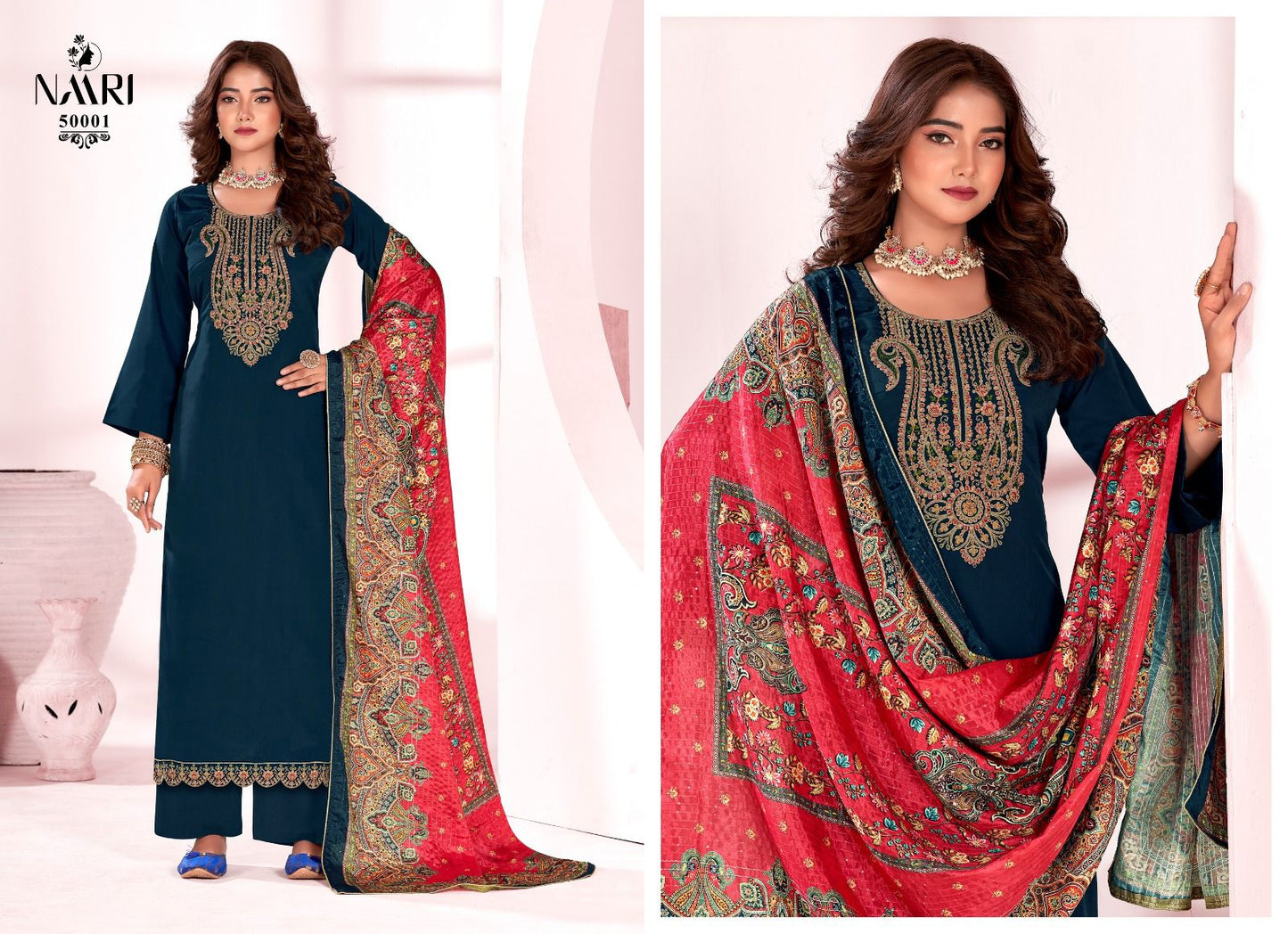 Pakiza Naari Crape Plazzo Style Suits