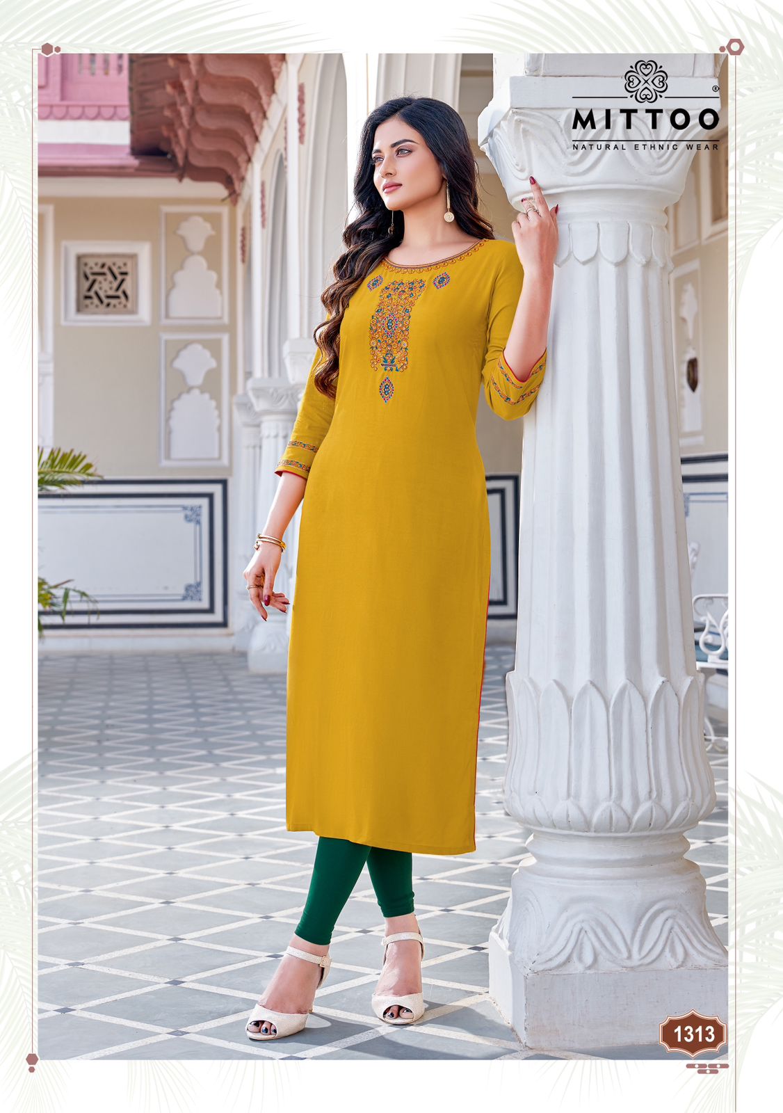 Palak Vol 36 Mittoo Rayon Long Straight Kurti