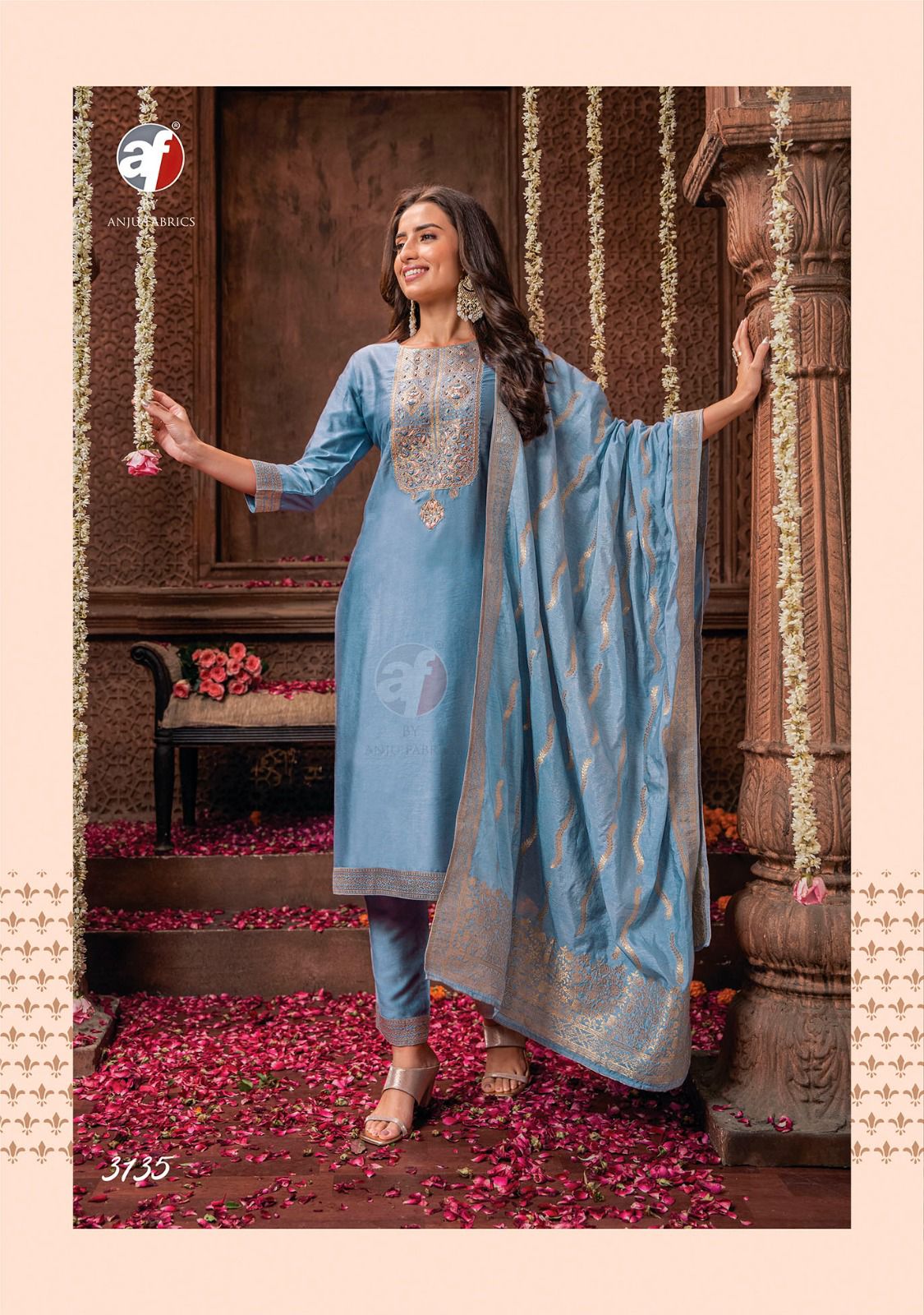 Palki Vol 3 Af Viscose Readymade Pant Style Suits