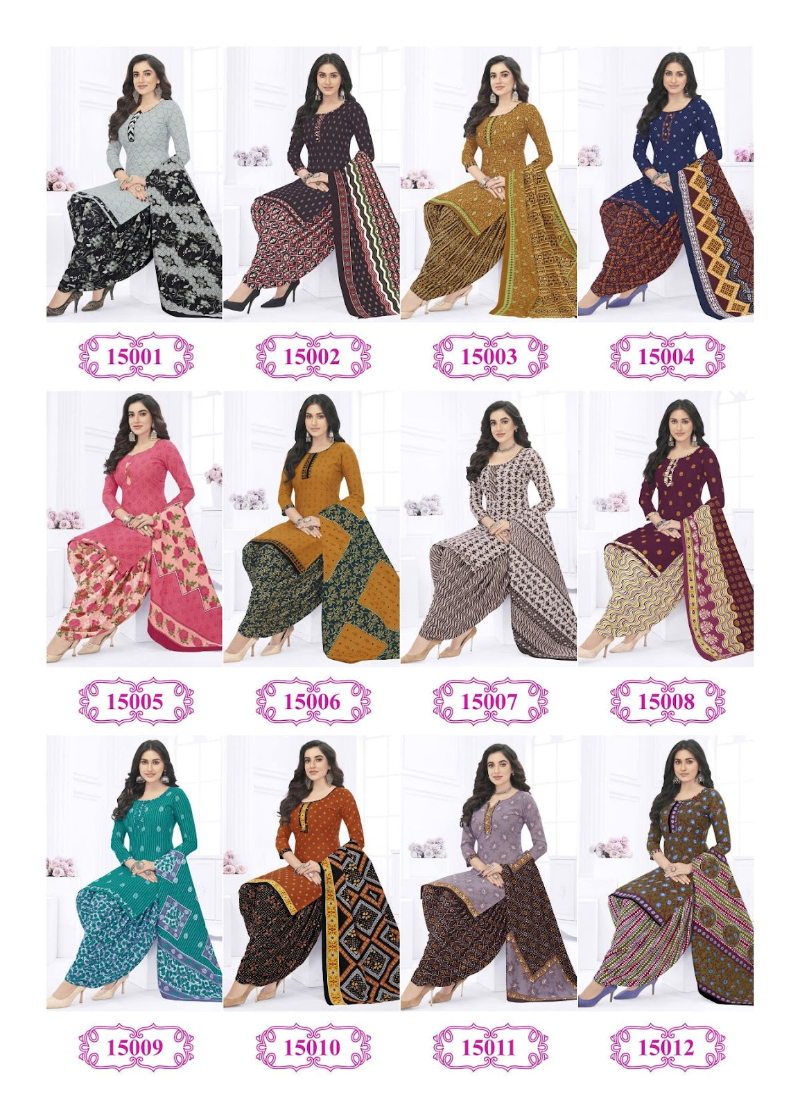 Panchi Vol 15-With Lining Kanika Readymade Cotton Patiyala Suits