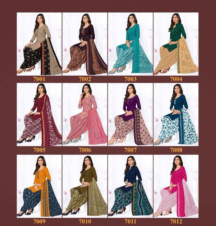 Paridhi Vol 7 With Inner Sidhi Vinayak Readymade Cotton Patiyala Suits