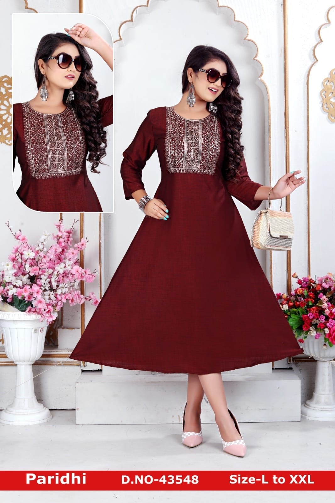Paridhi Zoya Two Tone Anarkali Kurtis