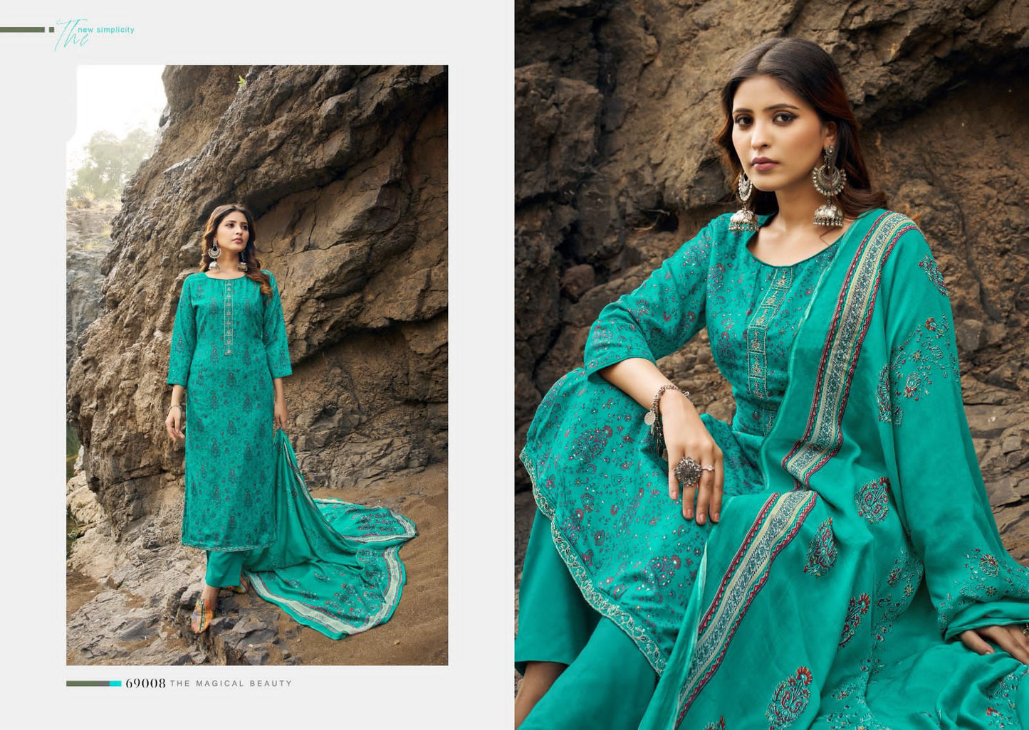 Parina Siyoni Cotton Silk Plazzo Style Suits