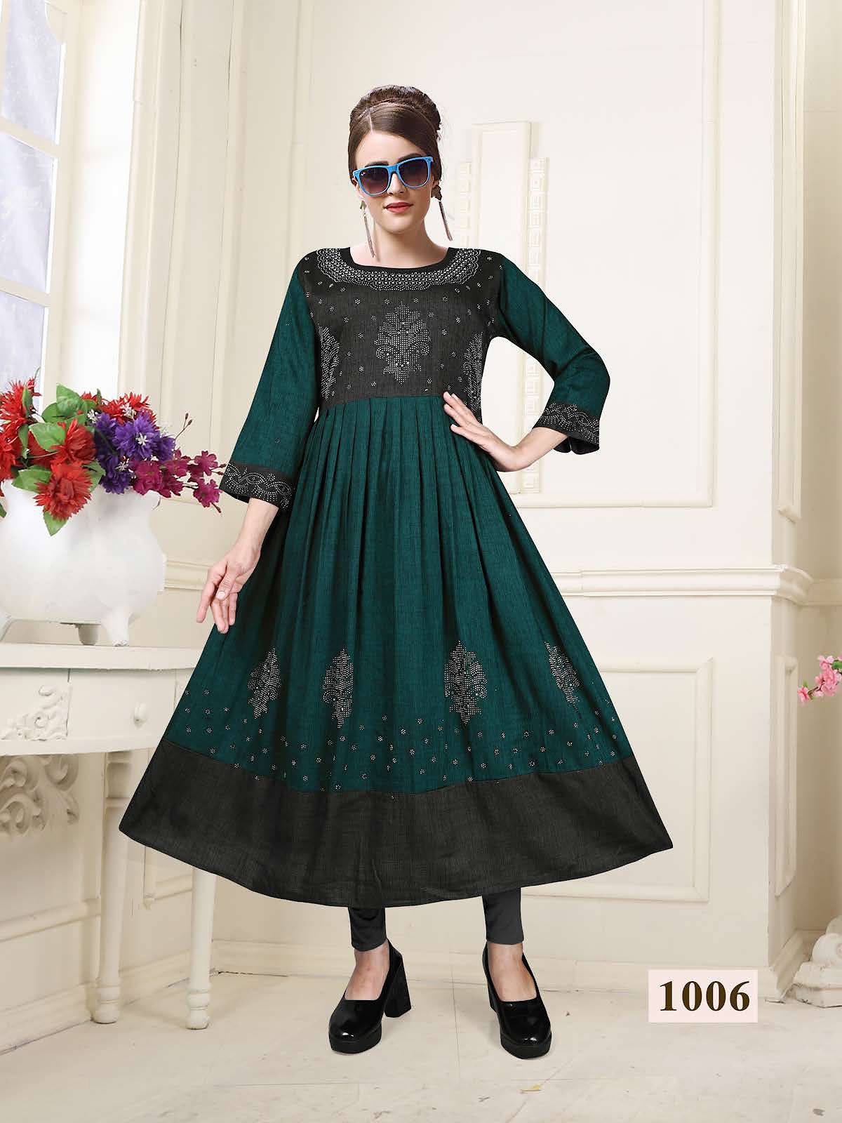 Partner Vol 1 Kavinay Two Tone Anarkali Kurtis