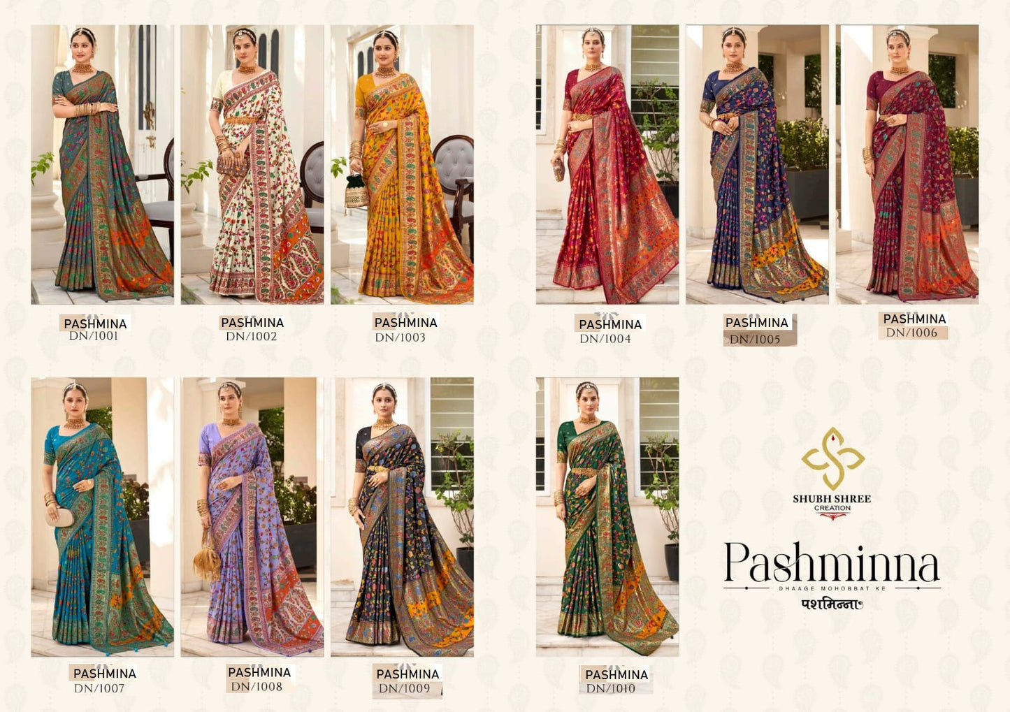 Pashminna Shubh Shree Velvet Sarees