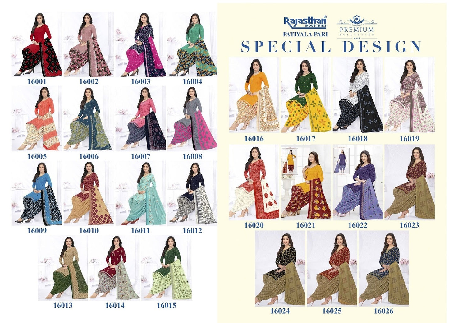 Patiyala Pari Vol 16 Rajasthan Cotton Readymade Salwar Suits