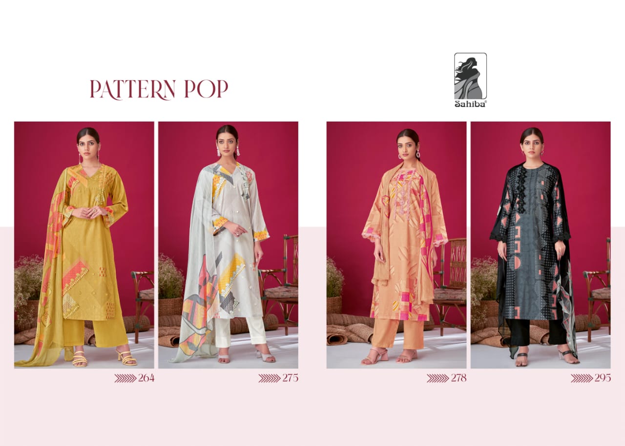 Pattern Pop Sahiba Cotton Pant Style Suits