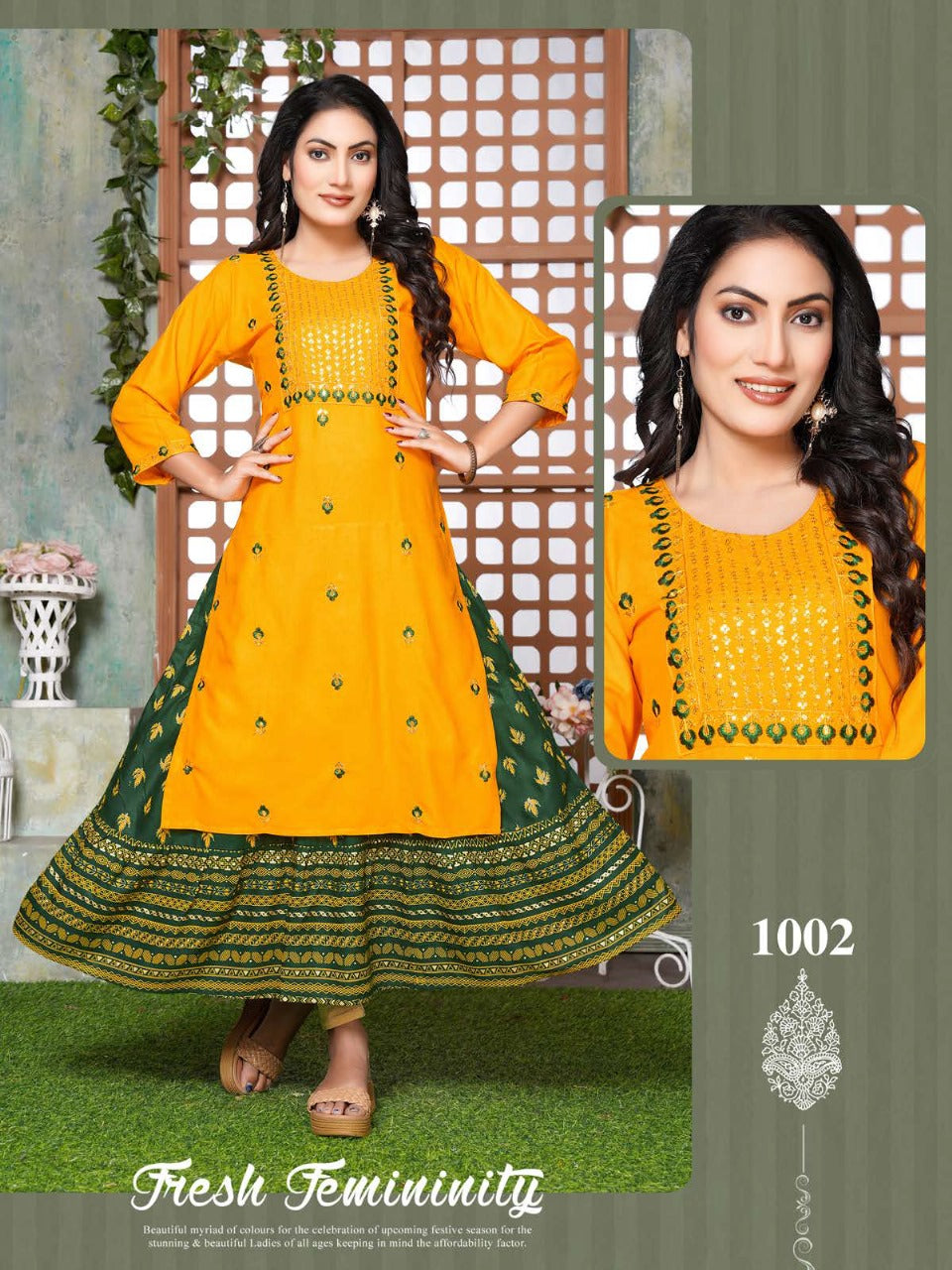 Peacock Vol 1 Kavinay Rayon Anarkali Kurtis