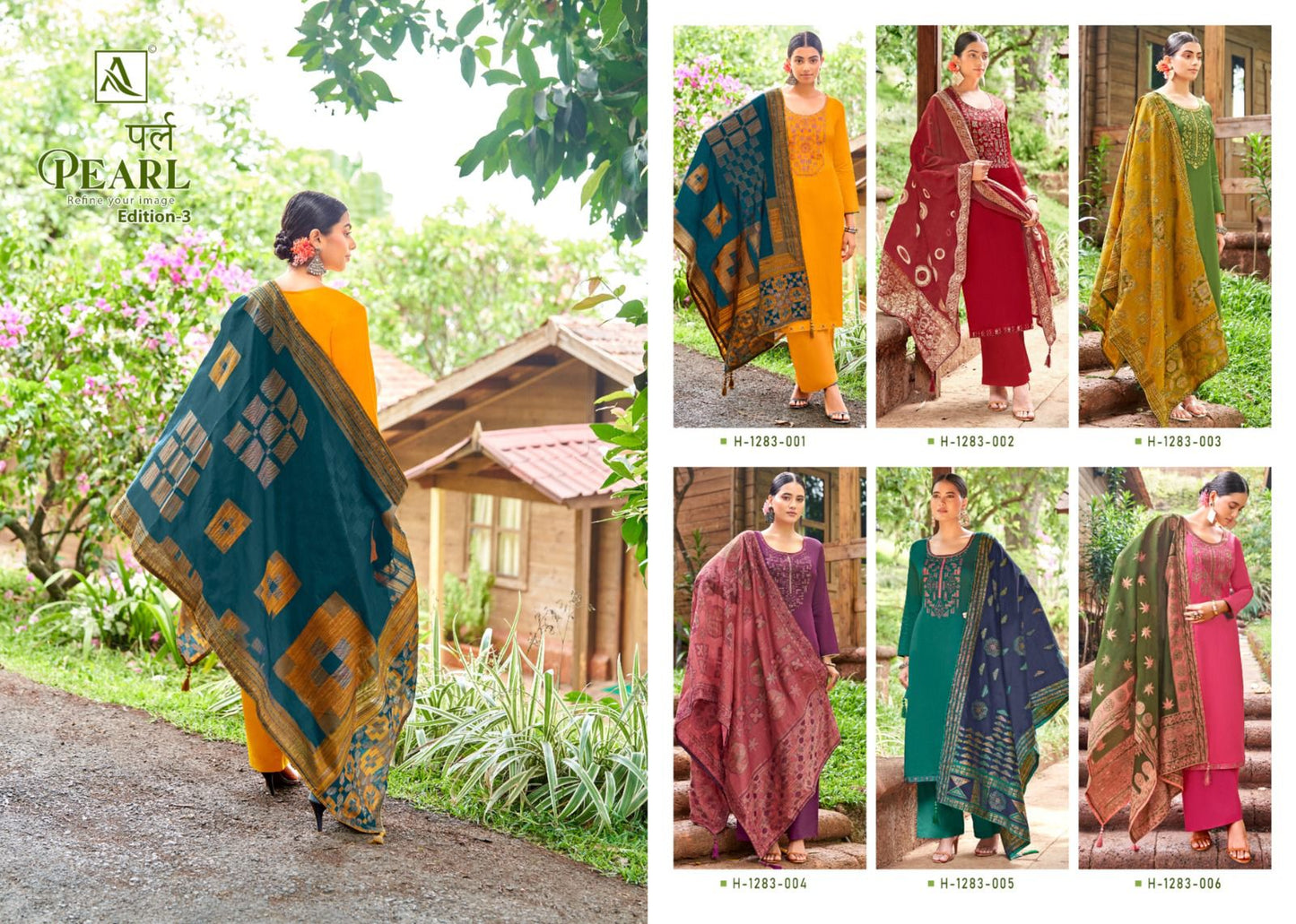 Pearl Edition 3 Alok Plazzo Style Suits