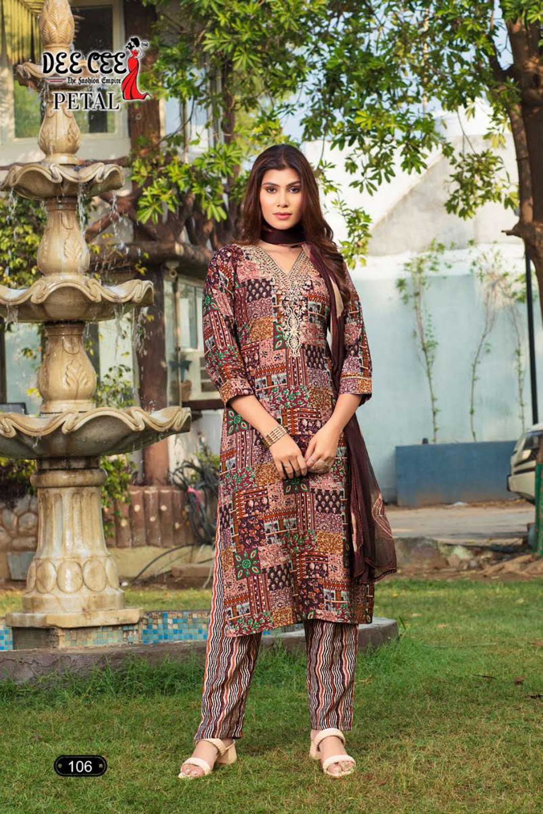 Petal Deecee Modal Chanderi Readymade Pant Style Suits