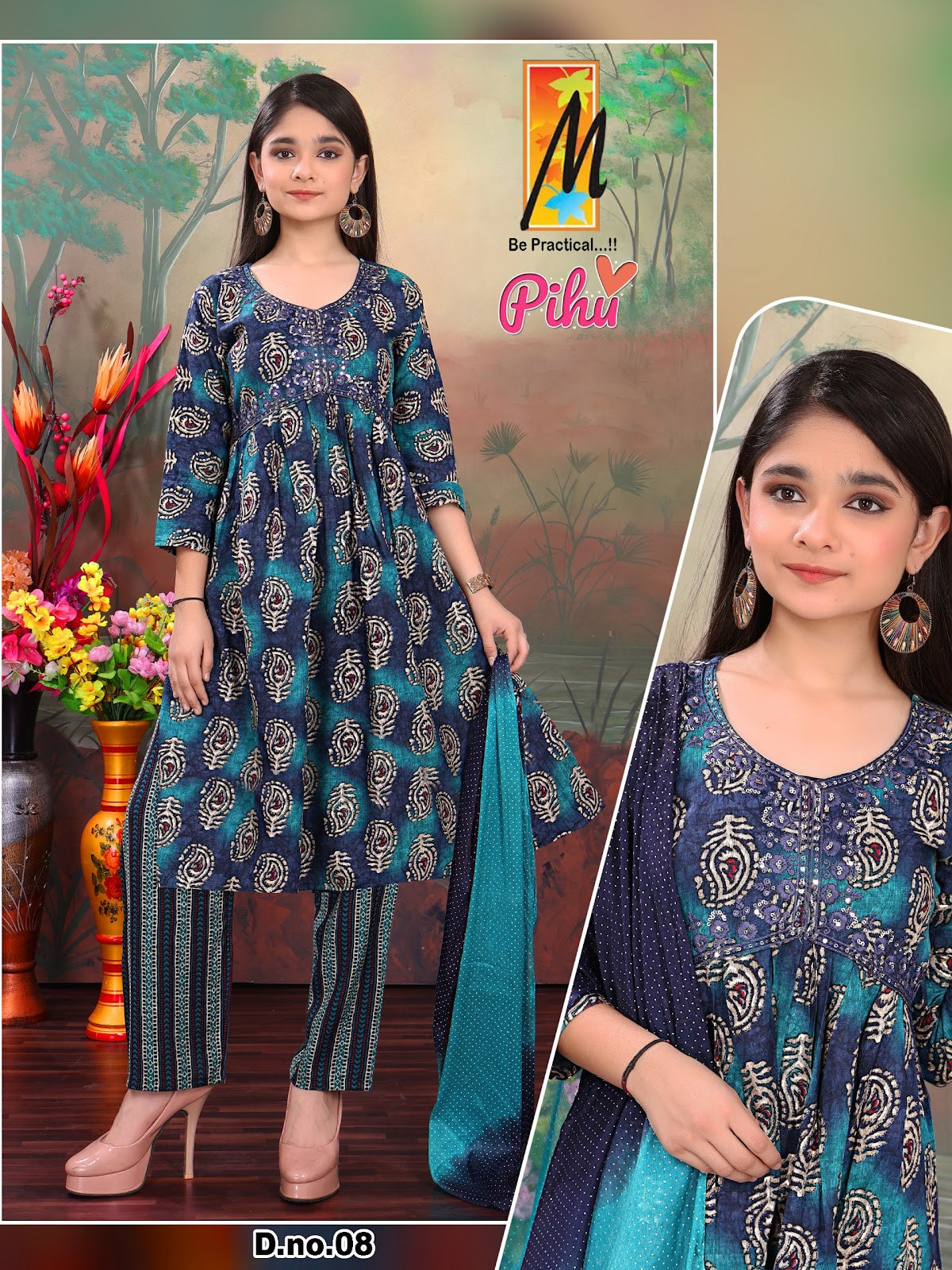 Pihu Master Capsule Girls Readymade Pant Suits