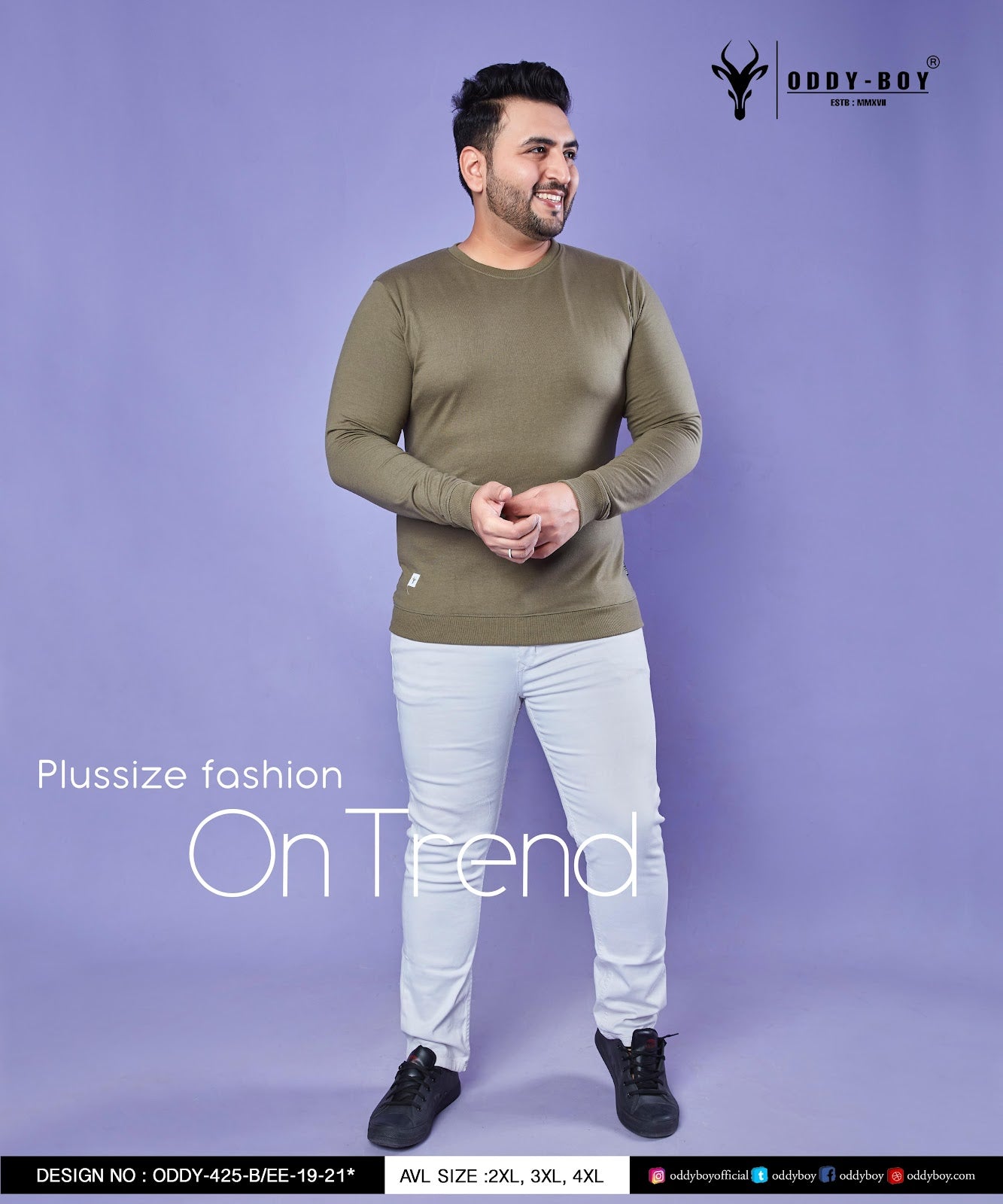 Plus Size Oddy Boy Looper Mens Tshirts