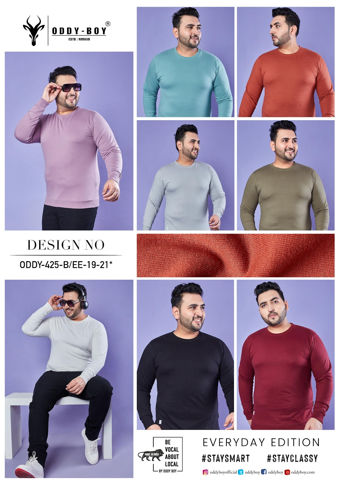 Plus Size Oddy Boy Looper Mens Tshirts