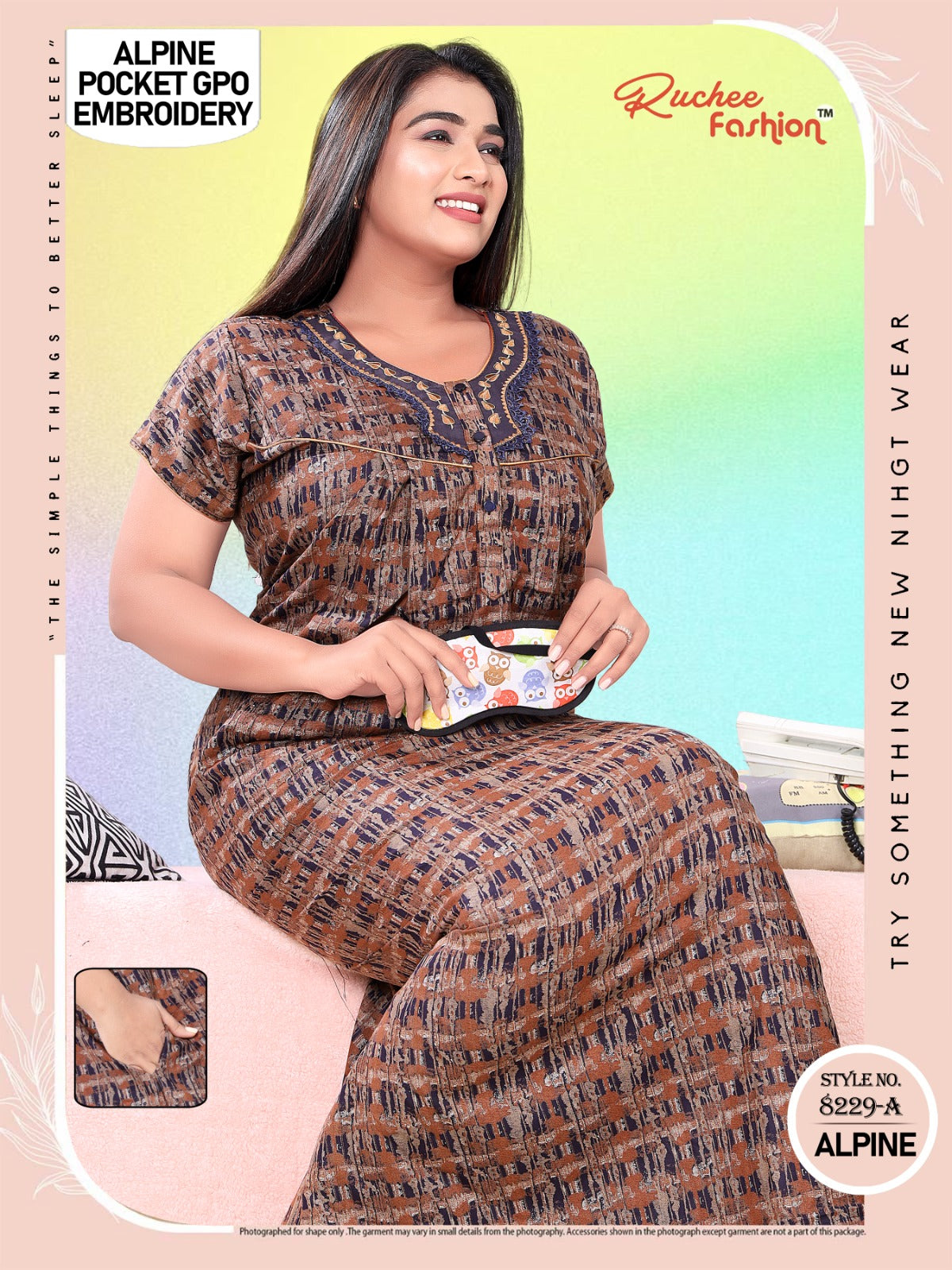 Pocket Gpo 0512 Ruchee Fashion Night Gowns