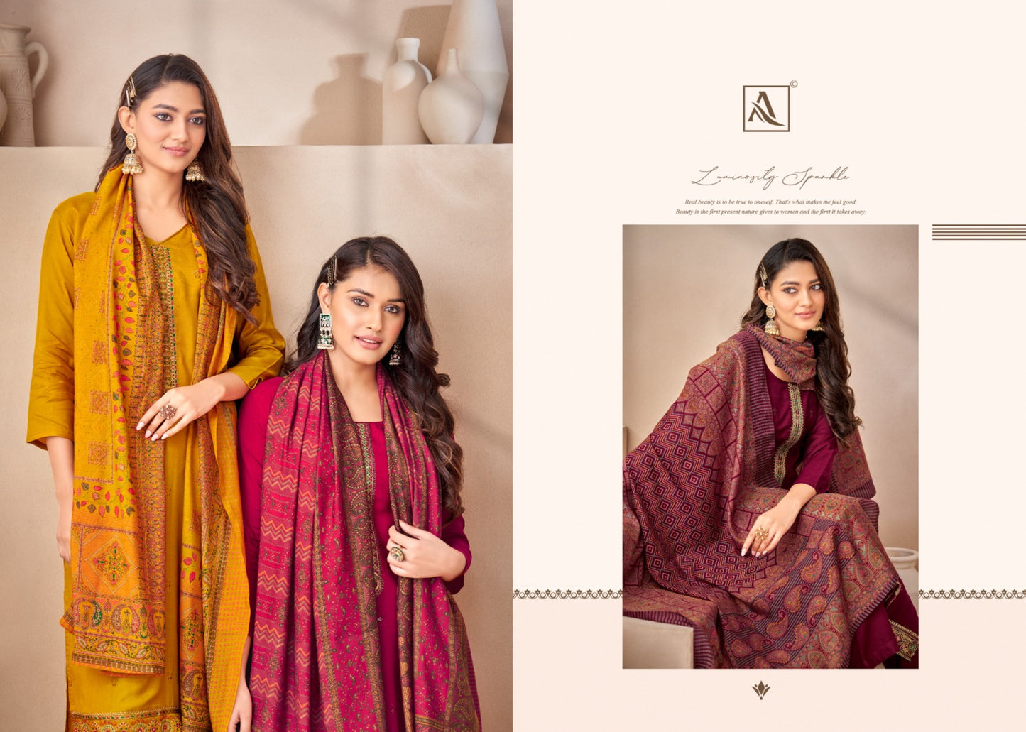 Poshak Alok Viscose Muslin Plazzo Style Suits