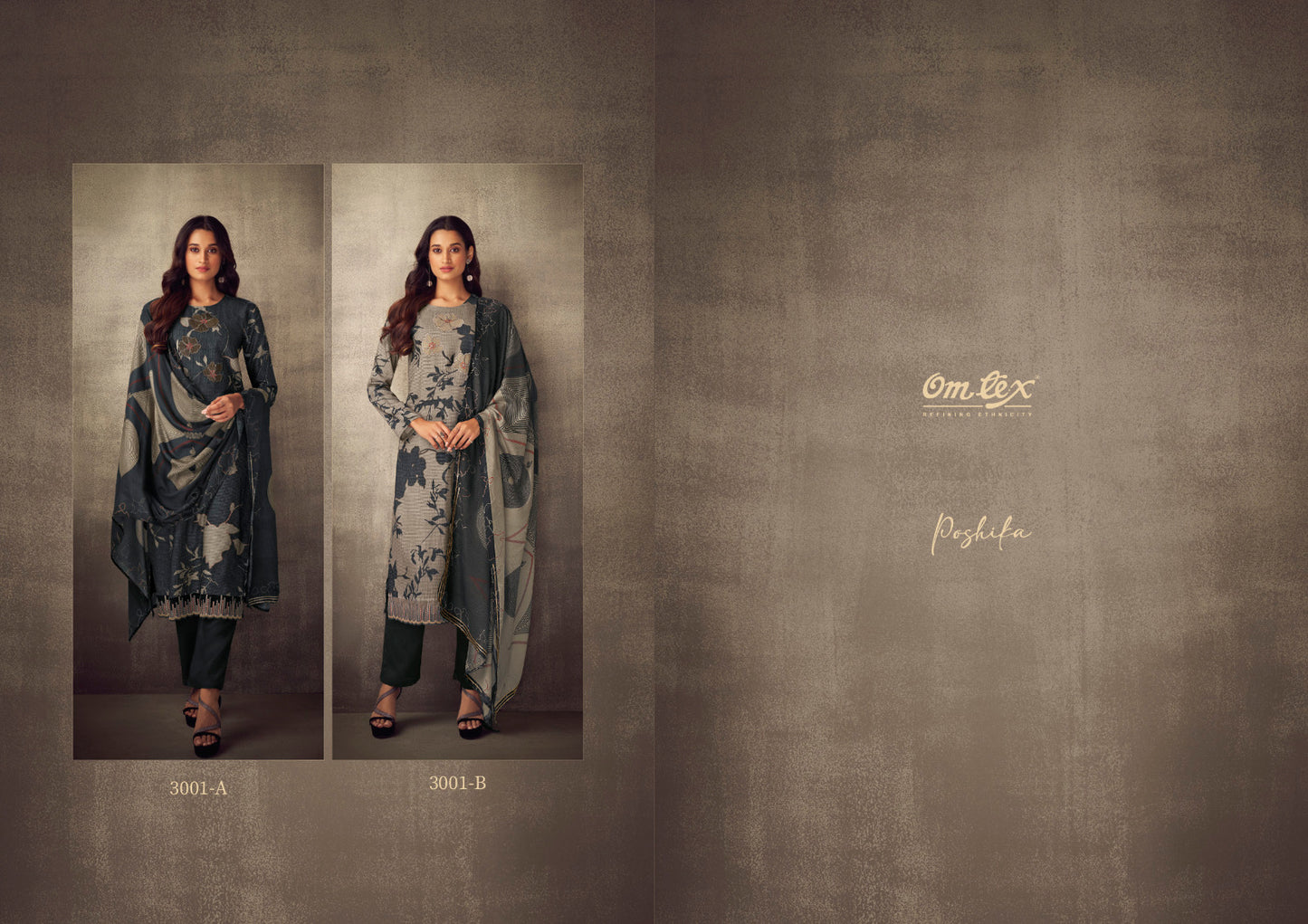 Poshika 3001 Omtex Plazzo Style Suits