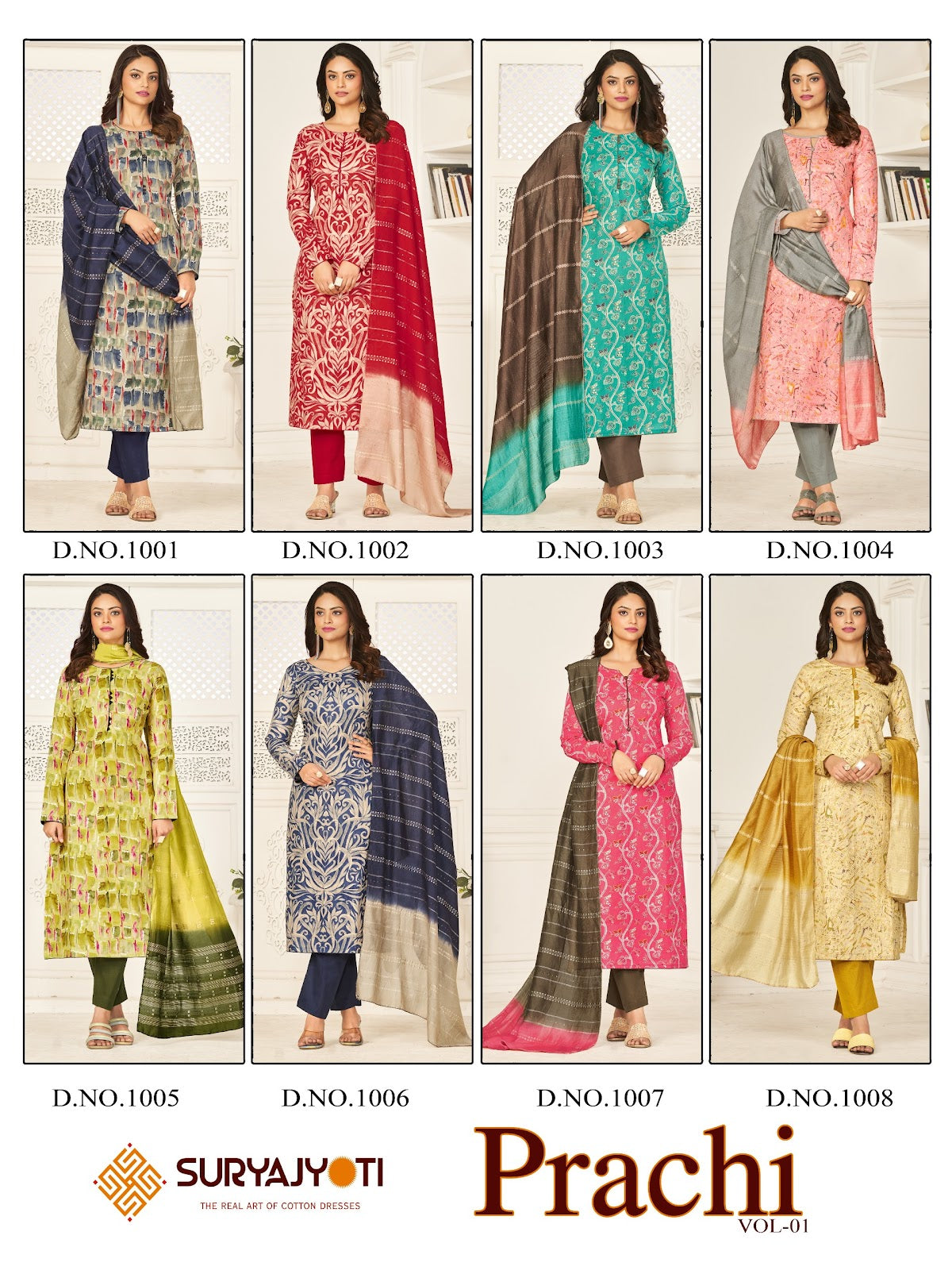 Prachi Vol 1 Suryajyoti Cambric Pant Style Suits