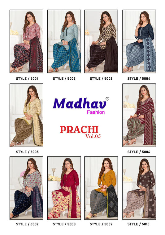 Prachi Vol 5 Madhav Fashion Cotton Dress Material